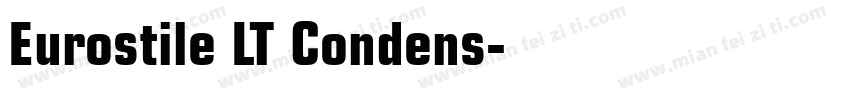 Eurostile LT Condens字体转换